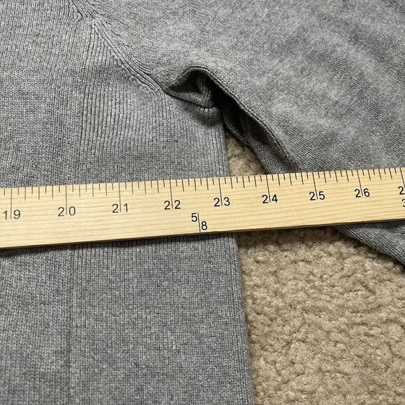Tommy Hilfiger Sweater Mens XL Grey Quarter Zip Long Sleeve Pullover Adult - Picture 8 of 8